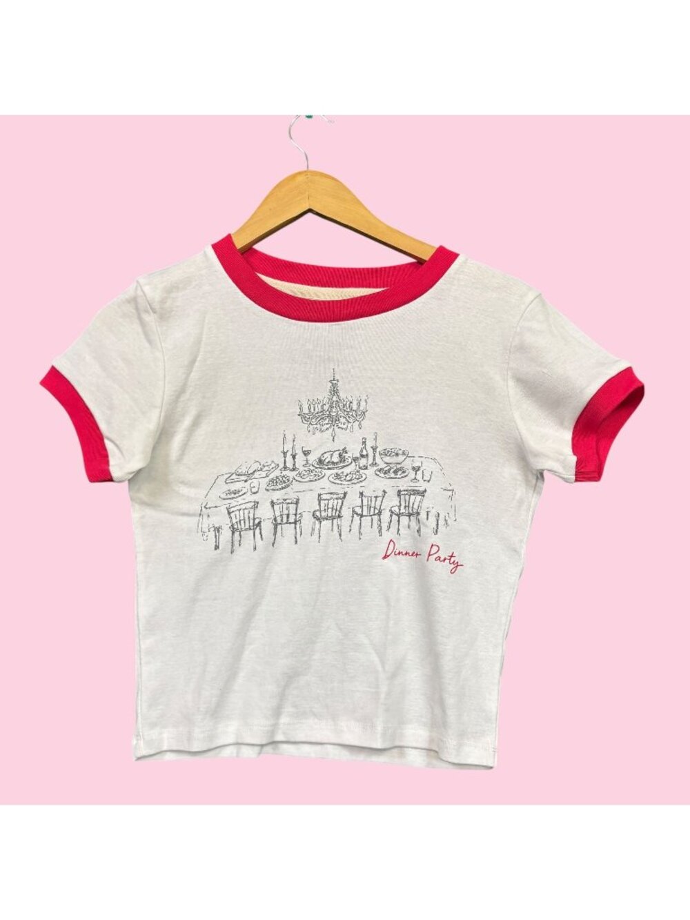 Niall Horan Dinner Party Dinner Table Drawing Album Cover Crop Tee M